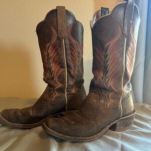 Rios of Mercedes Pig Skin Cowboy Boots 8.5